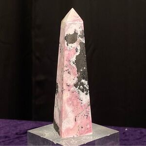 Small Rhodonite Obelisk From Peru - SRPP2 💓